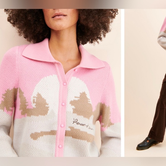 House of Sunny Daybreak Knit Cardigan - pink - US Size 8 - $145 MSRP - Picture 10 of 14